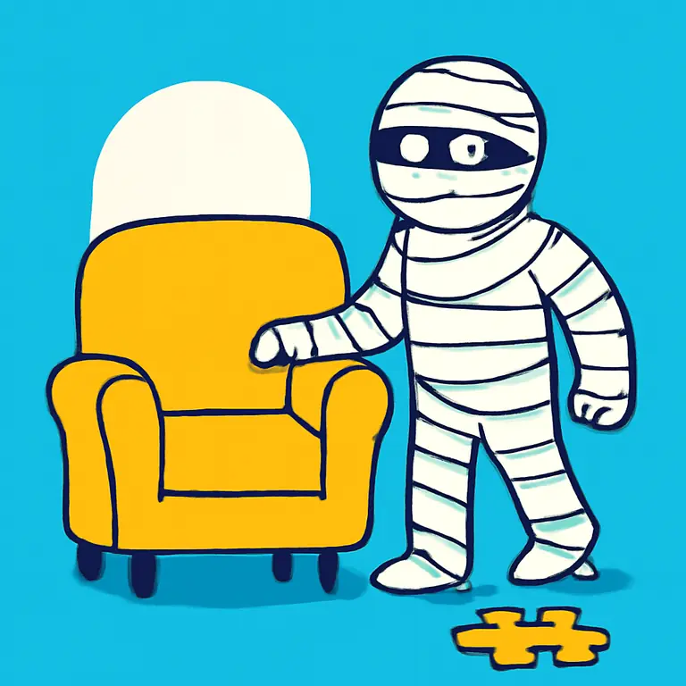 Мебель и Мумия - обложка пазла