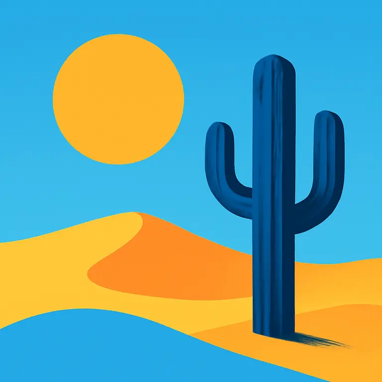 Пустынный свет - обложка пазла