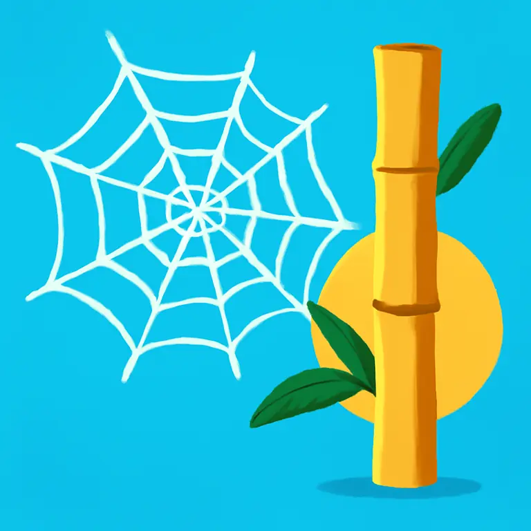 Паутинный Бамбук - обложка пазла