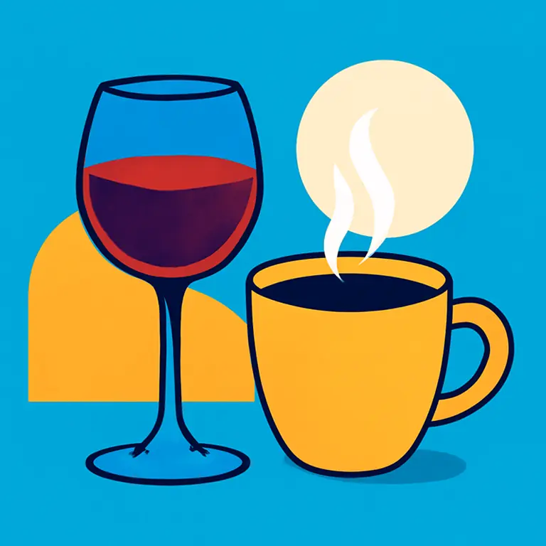 Вино и кофеин - обложка пазла