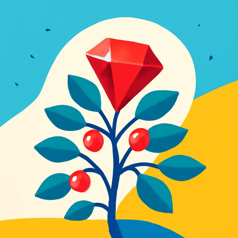 Рубиновый Куст - обложка пазла