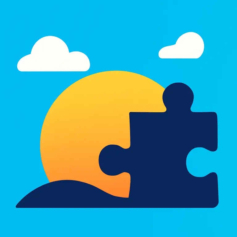 Загадочный закат - обложка пазла