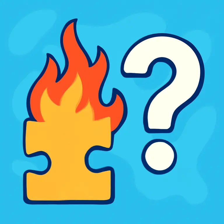 Огненный ребус - обложка пазла