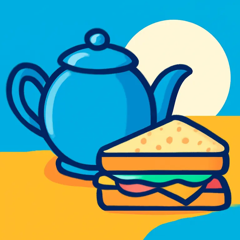 Чайник и Сэндвич - обложка пазла