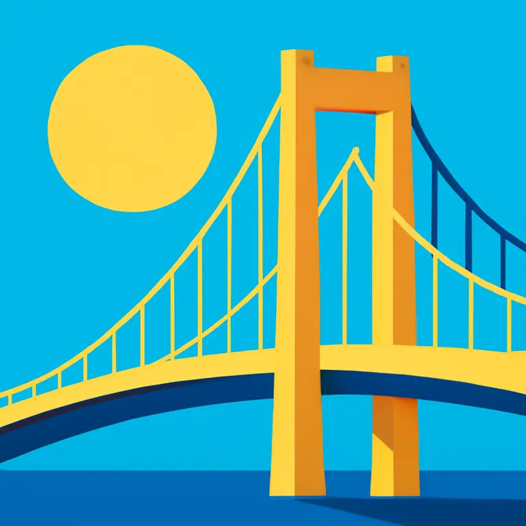 Золотой мост - обложка пазла