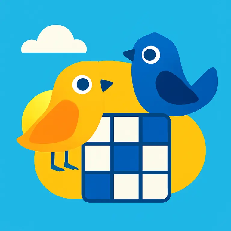 Весёлые птицы - обложка пазла