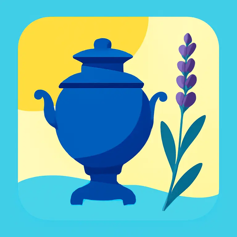 Лавандовый самовар - обложка пазла