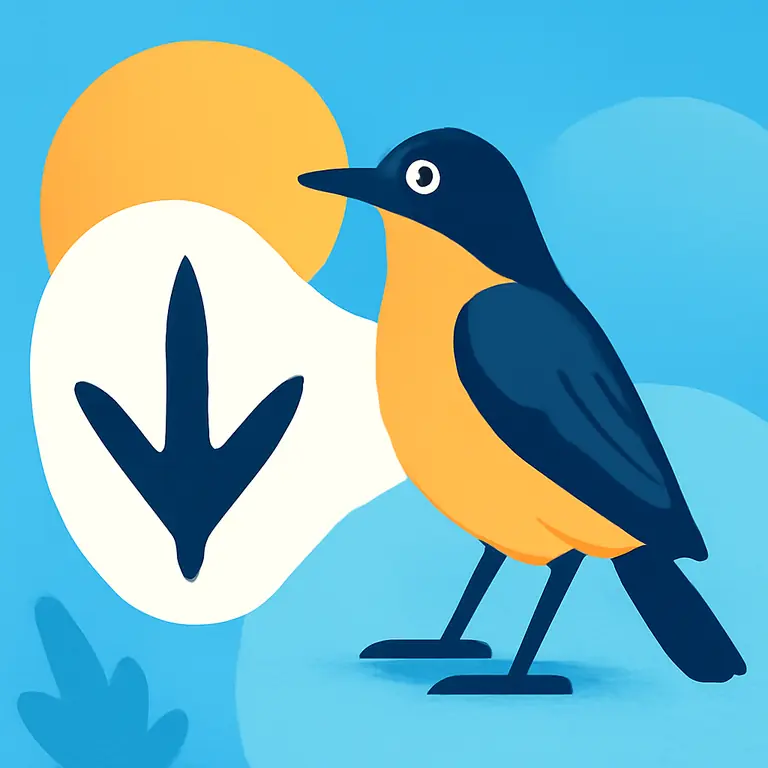 Птицы и следы - обложка пазла