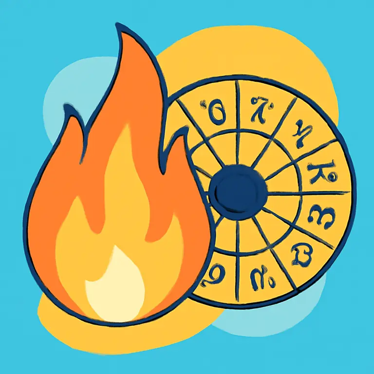 Огненный гороскоп - обложка пазла