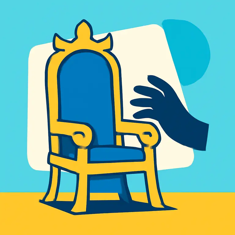 Тронутый трон - обложка пазла