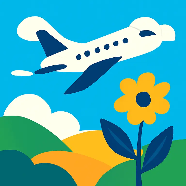 Полет и природа - обложка пазла