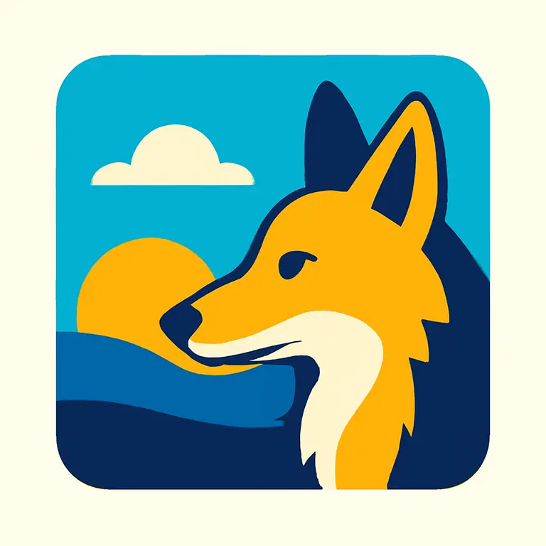 Закат и Койот - обложка пазла