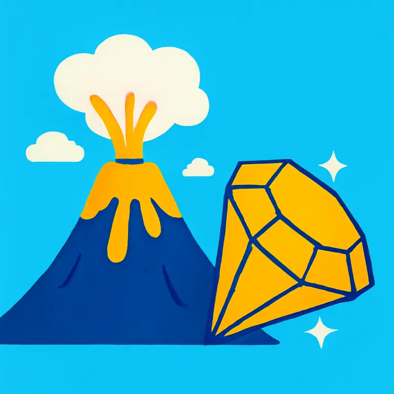 Вулкан и ювелир - обложка пазла