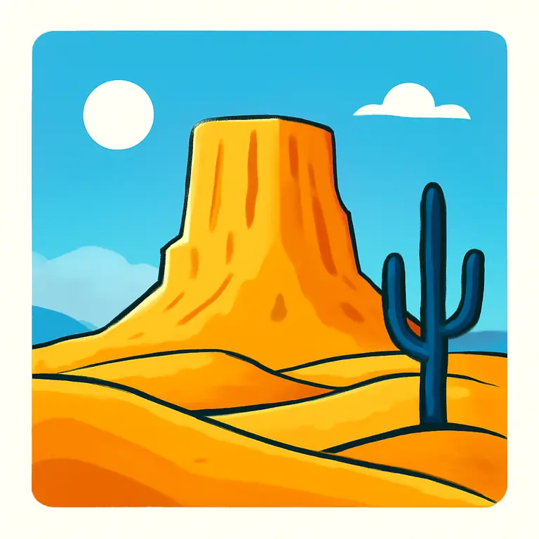 Пустынный Утес - обложка пазла