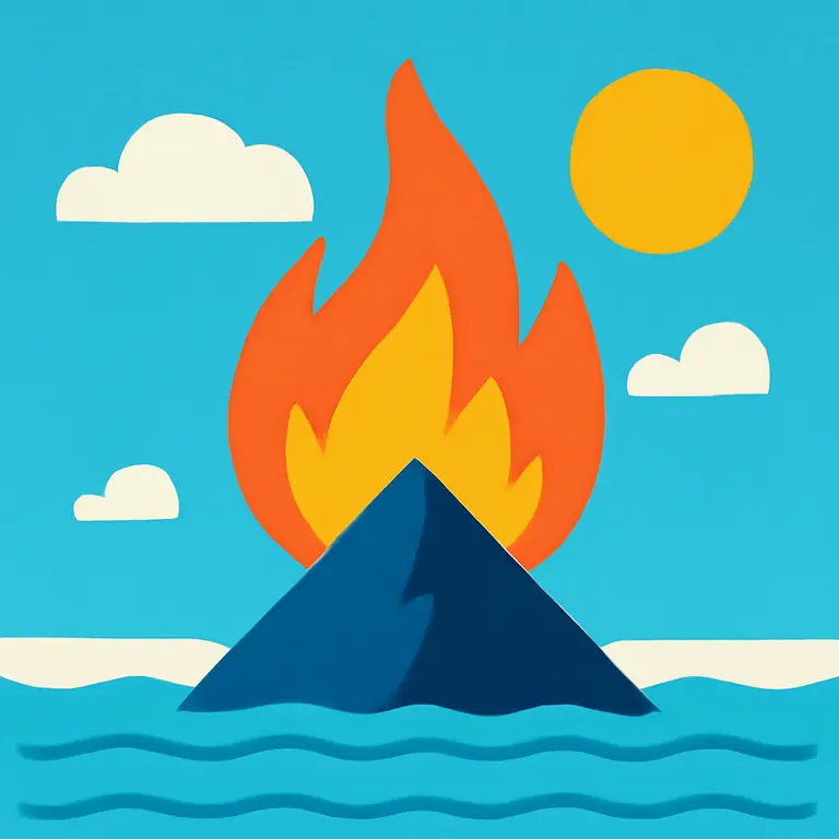 Огненный Бермуд - обложка пазла