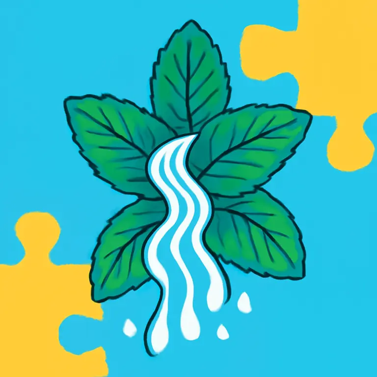 Каскад Мяты - обложка пазла