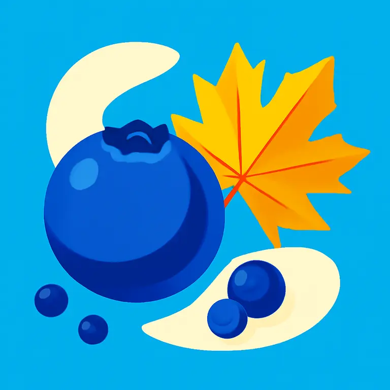 Черника и клен - обложка пазла