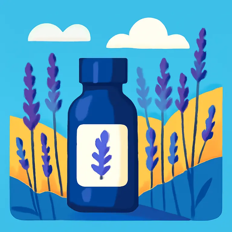 Лавандовый лес - обложка пазла