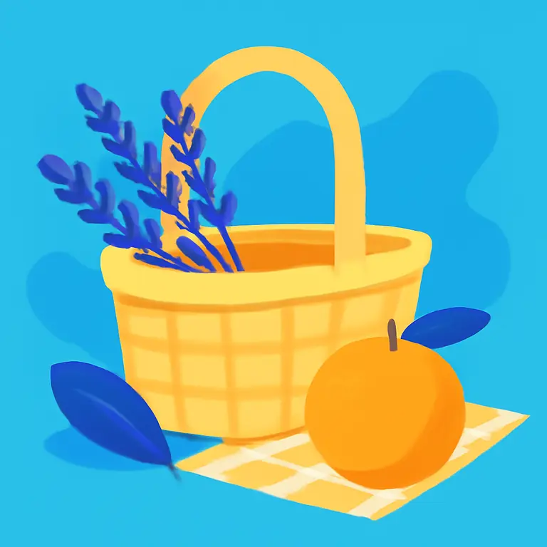 Лавандовый пикник - обложка пазла