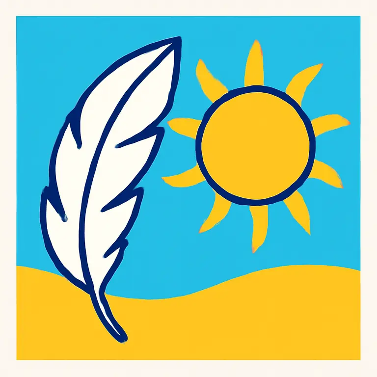 Пёрышки и жара - обложка пазла