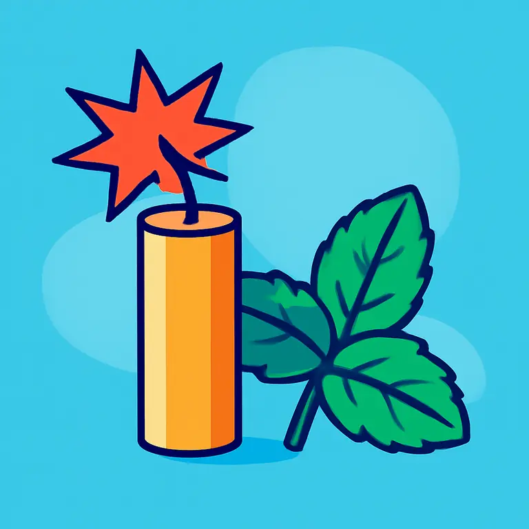 Взрыв и мята - обложка пазла