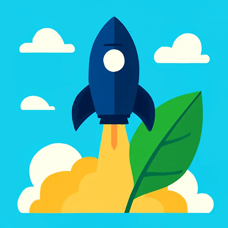 Зеленый взлет - обложка пазла