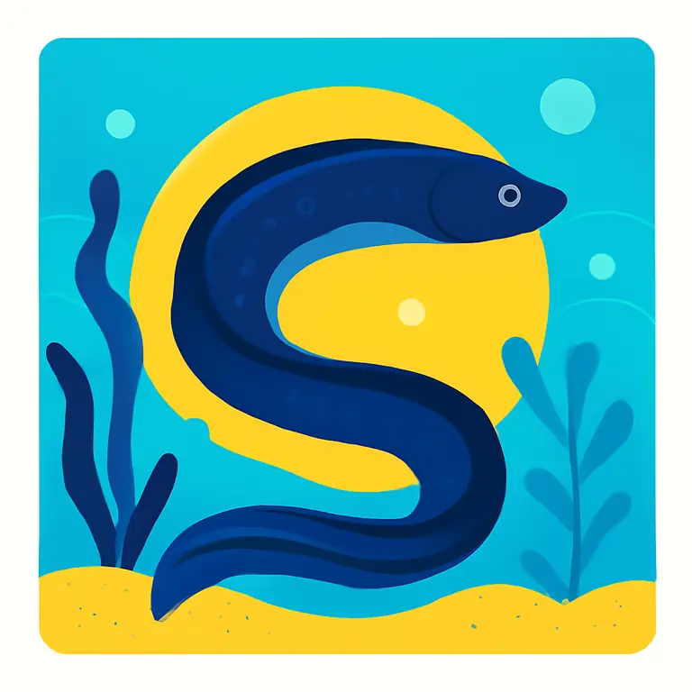 Подводный угорь - обложка пазла