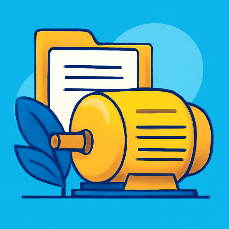 Архивный мотор - обложка пазла