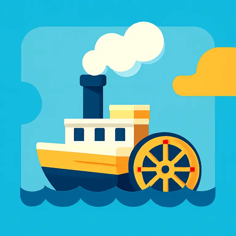 Паровой Рафты - обложка пазла