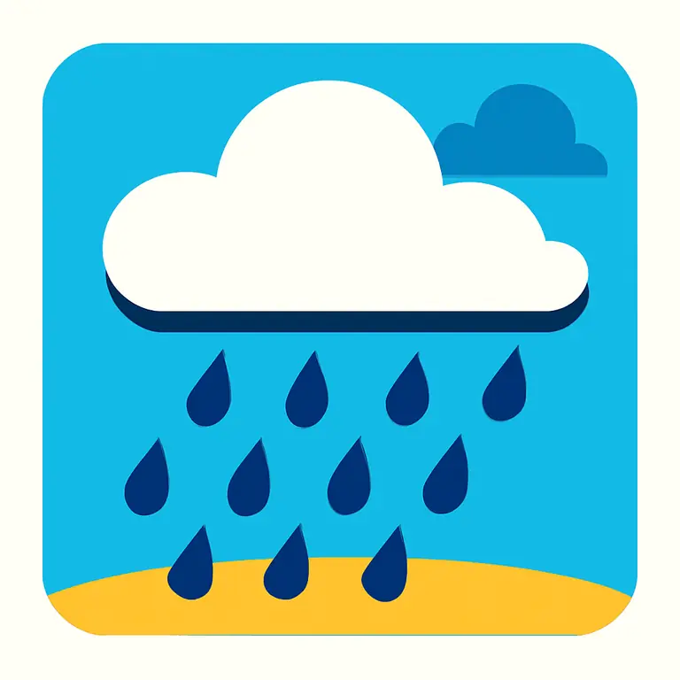 Дождь и тучи - обложка пазла