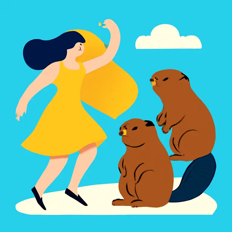 Танец и Бобры - обложка пазла