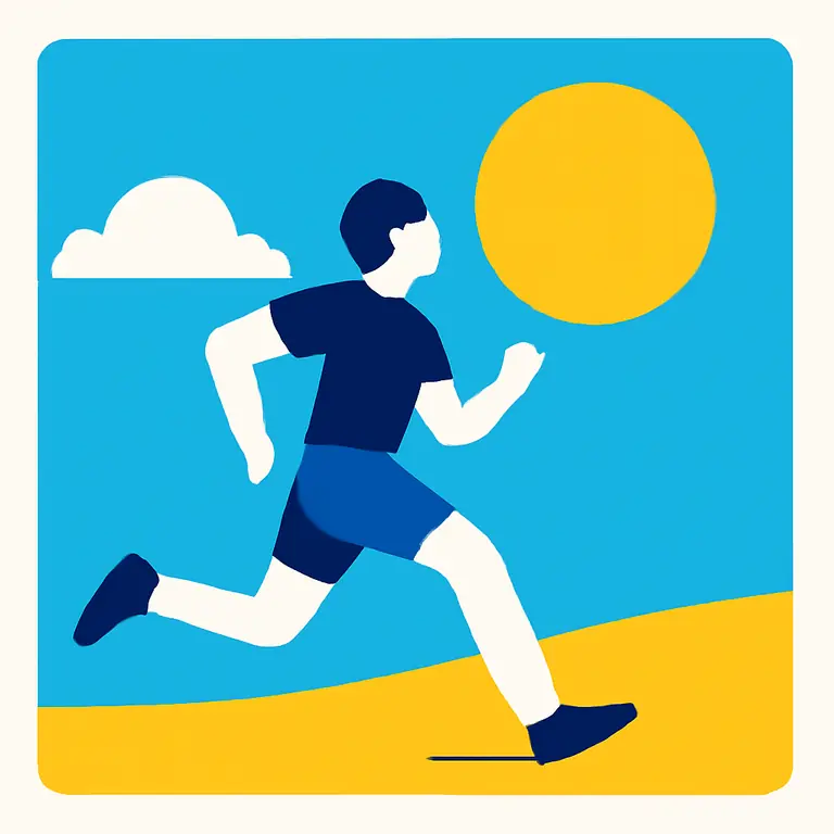 Бег и Небо - обложка пазла