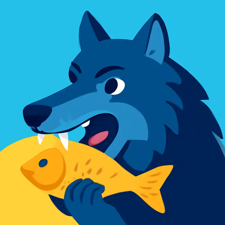 Звериный обед - обложка пазла