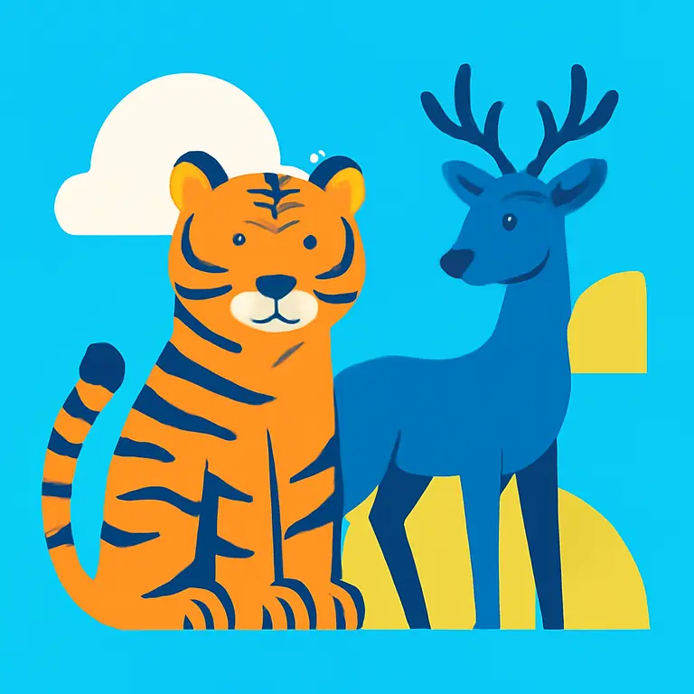 Дикие звери - обложка пазла