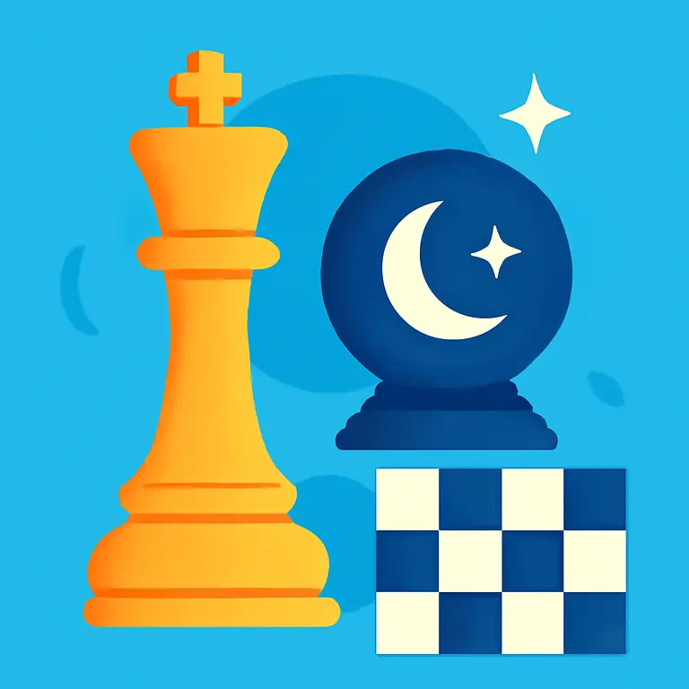 Шахматная мистика - обложка пазла