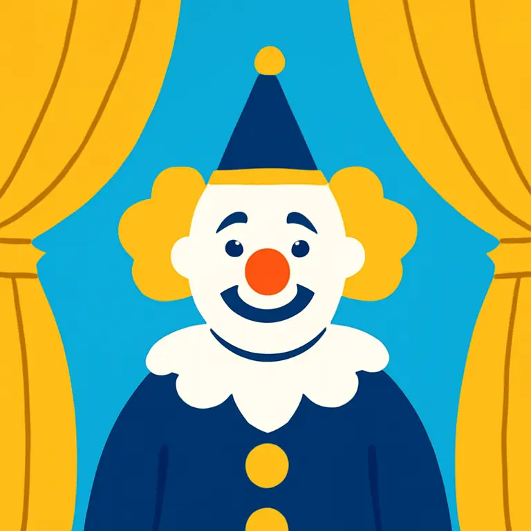 Клоунада сцены - обложка пазла
