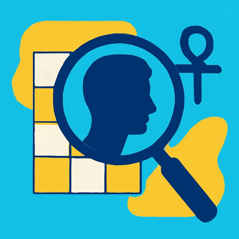 Тени и символы - обложка пазла