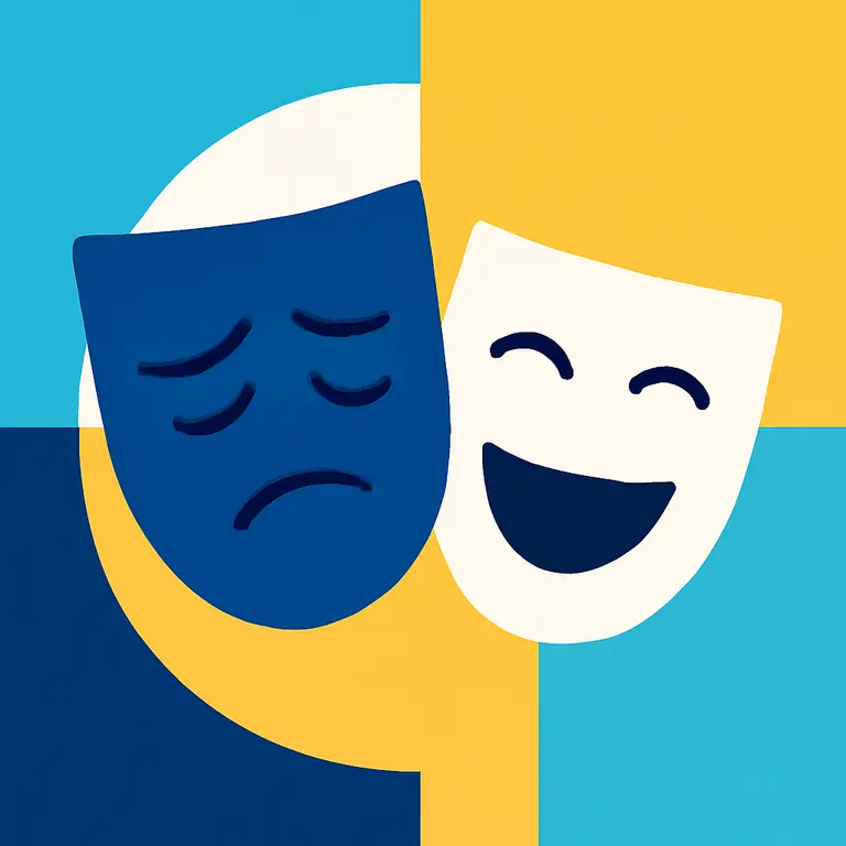 Драма и Смех - обложка пазла