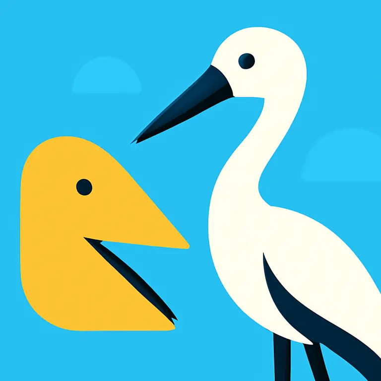 Клюв и журавль - обложка пазла