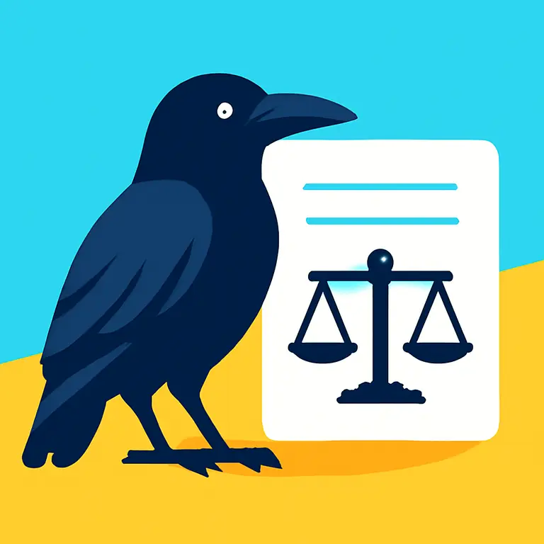 Ворона и закон - обложка пазла