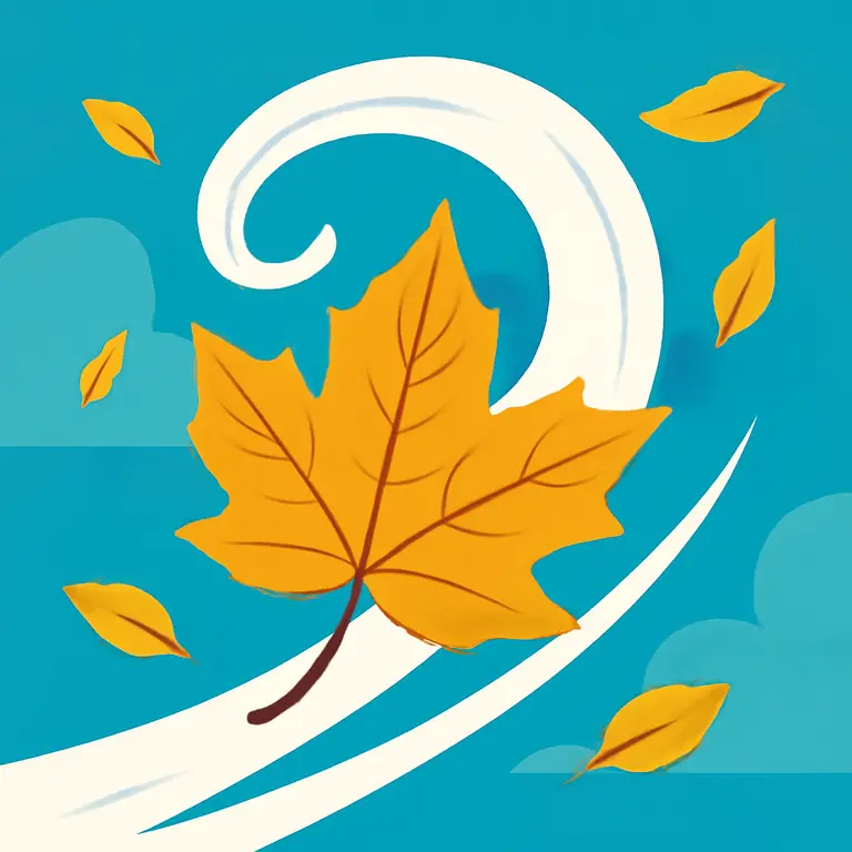 Лиственный шторм - обложка пазла