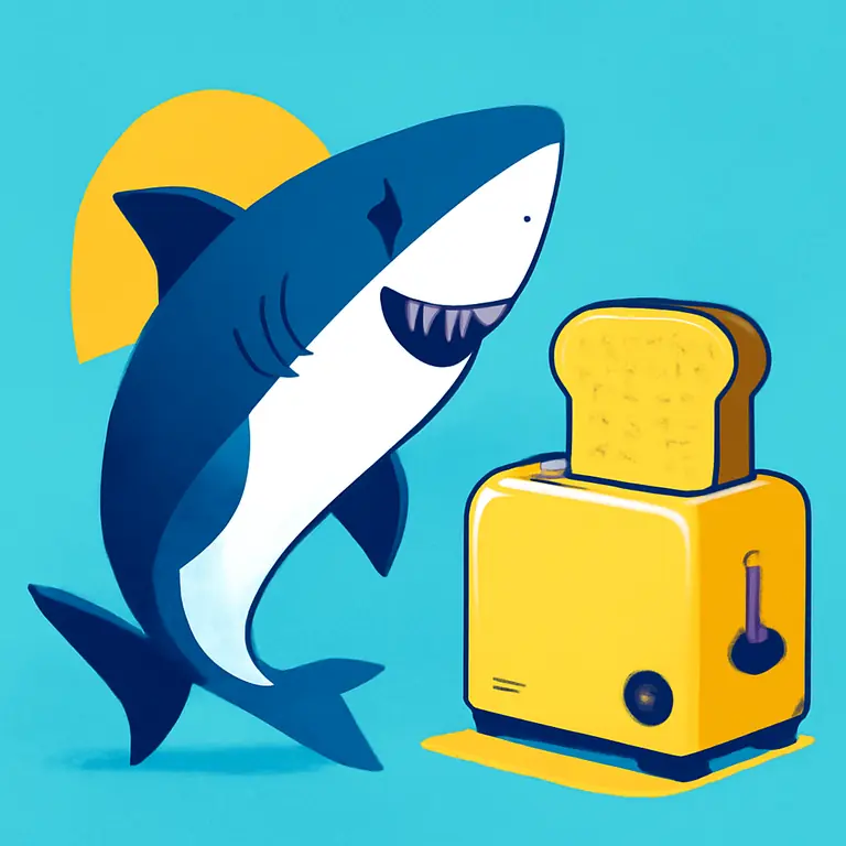 Акулы и Тостер - обложка пазла