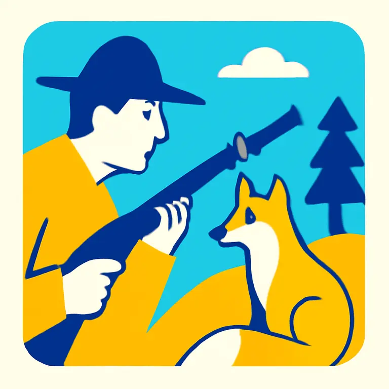 Охотник и звери - обложка пазла