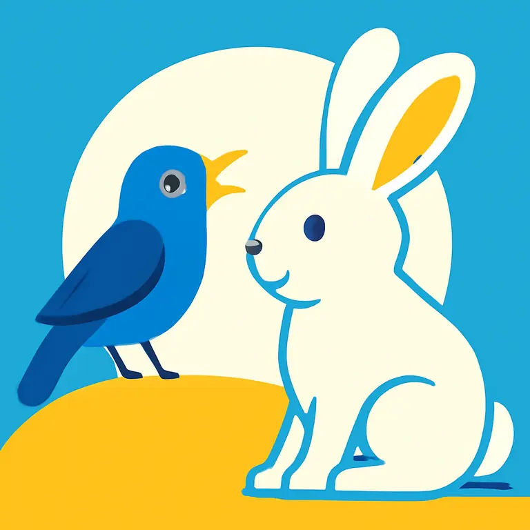 Заяц и кукушка - обложка пазла