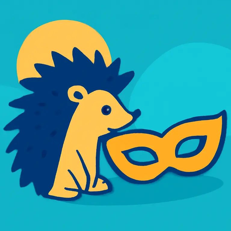 Ежик и Маска - обложка пазла