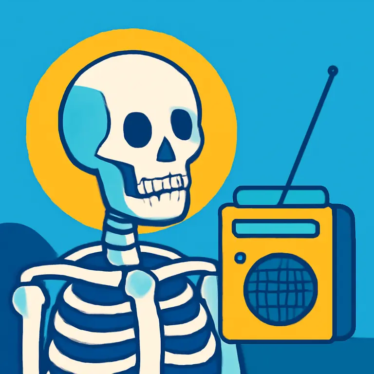 Скелетный Ретро - обложка пазла