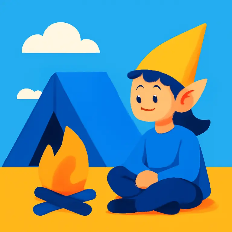 Эльфийский Кемпинг - обложка пазла