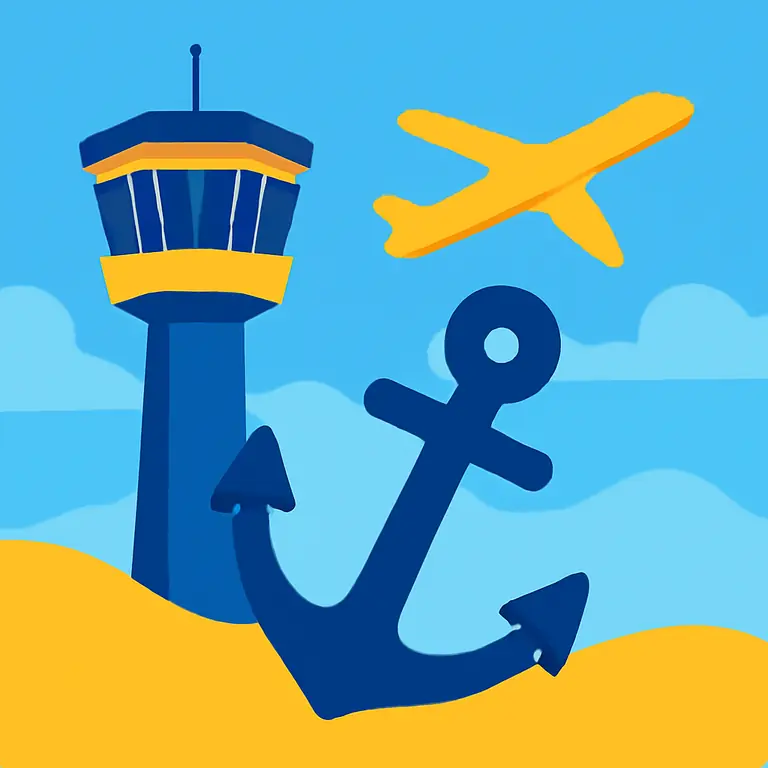 Аэропорт Якорь - обложка пазла