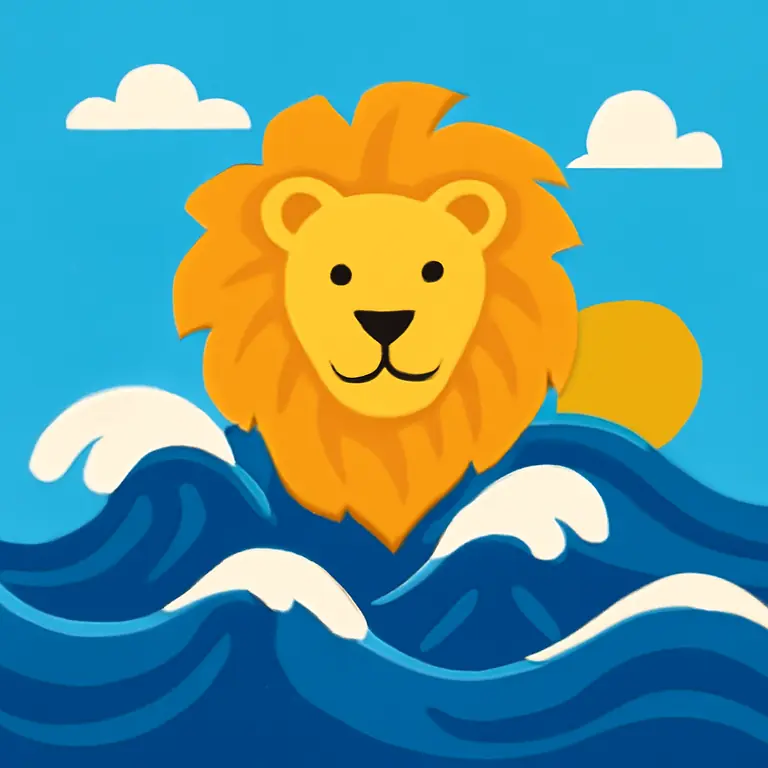 Львиный океан - обложка пазла