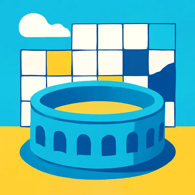 Бирюзовая Арена - обложка пазла